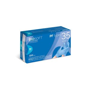 Guanto in nitrile azzurro Conf: 100 pz