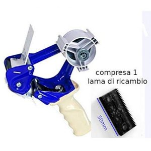 Tendinastro in ferro con frizione regolabile per nastro da 50 mm + lama ricambio
