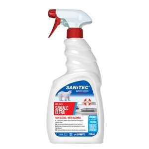 Detergente alcolico per superfici e tessuti Sanialc Ultra Sanitec - 750 ml