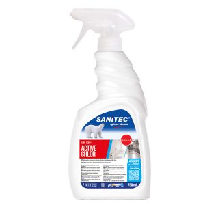Detergente gel - profumato - con cloro attivo Sanitec- trigger 750 ml