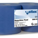 BOBINA CARTA SUPERBLUE FOOD CELTEX - 3 VELI GOFFRATA- ROTOLO 500 STRAPPI
