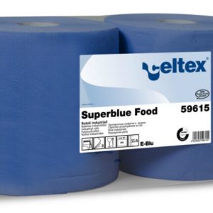 BOBINA CARTA SUPERBLUE FOOD CELTEX - 3 VELI GOFFRATA- ROTOLO 500 STRAPPI