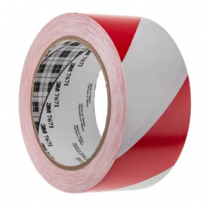 Nastro segnalatore adesivo Scotch® - 50 mm x 33 mt - bianco/rosso